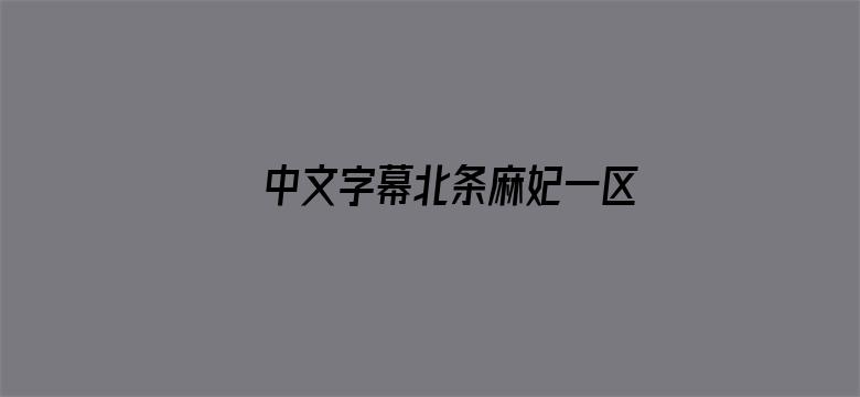 >中文字幕北条麻妃一区二区横幅海报图