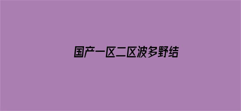 >国产一区二区波多野结衣横幅海报图