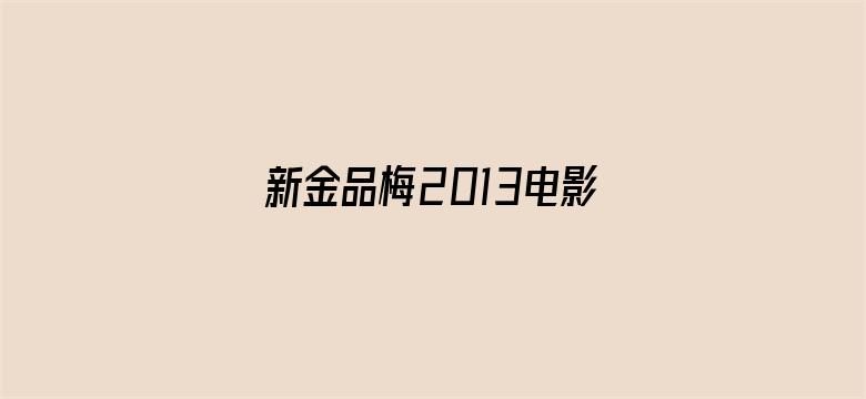 >新金品梅2013电影横幅海报图