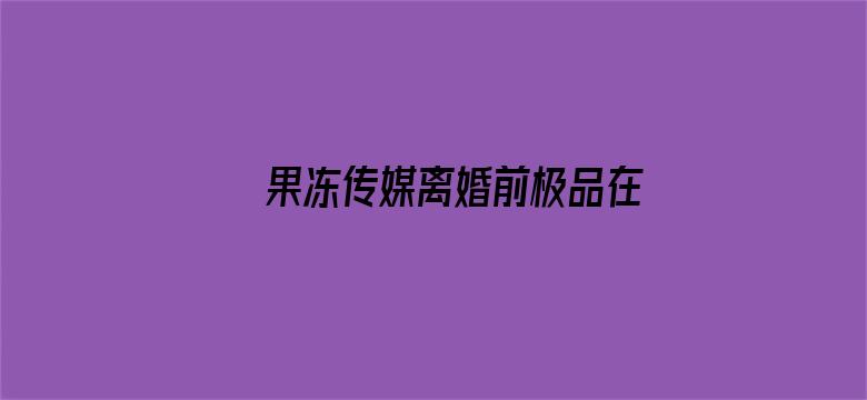 >果冻传媒离婚前极品在线观看横幅海报图