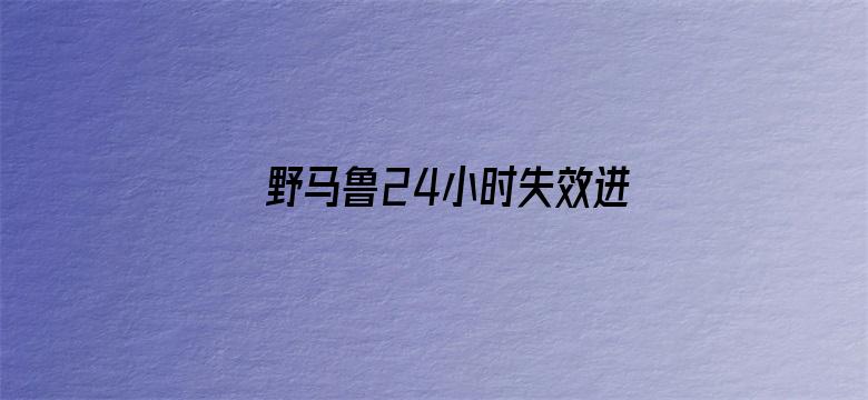 >野马鲁24小时失效进入横幅海报图