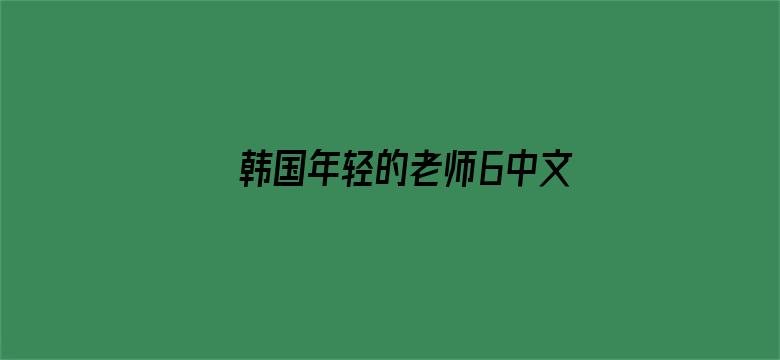 >韩国年轻的老师6中文横幅海报图